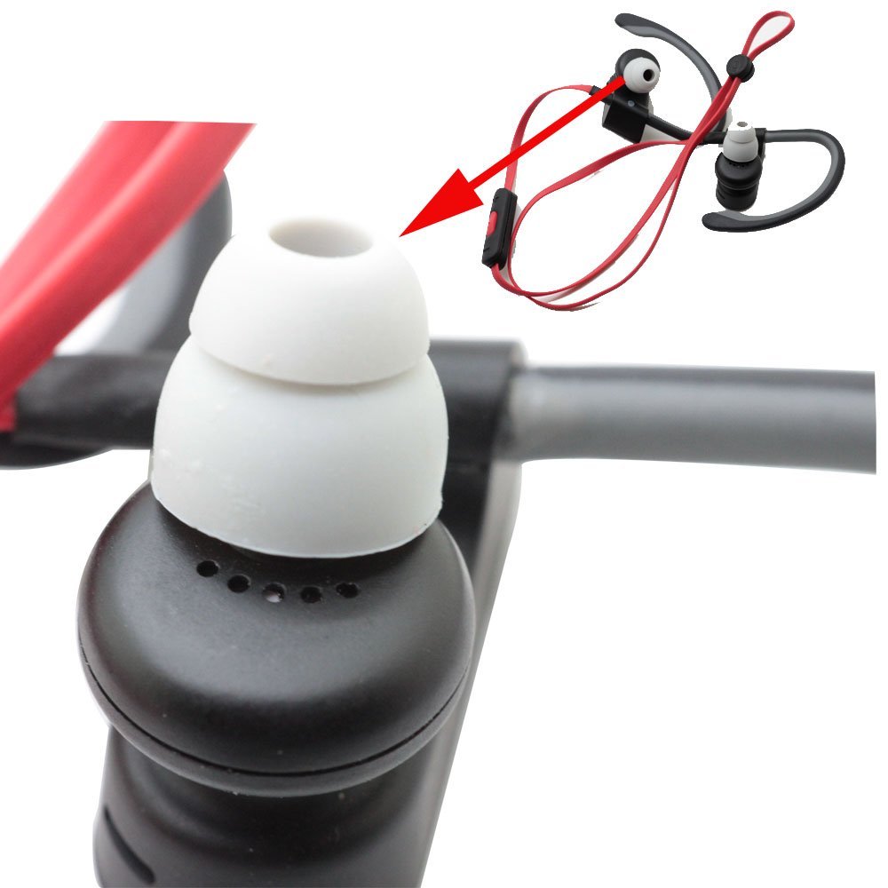 Écouteurs à double glute pour Powerbeats 3, écouteurs sans fil Powerbeats 3, embouts en silicone de remplacement, écouteurs, 10 pièces