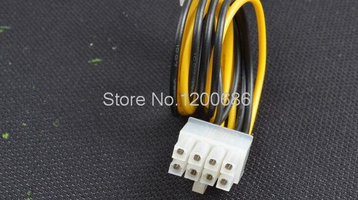 CPU power transfer kabel 4 P pin om 8 P gat 4Pin turn 8Pin stroomkabel P4 om P8 power adapter kabel