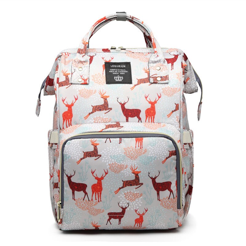 Lequeen Colorful Diaper Bag Waterproof Nappy Bag Large Capacity Maternity Bag Travel Backpack Nursing Bag: B