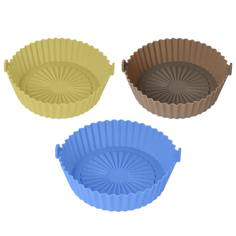 Friteuse à Air en Silicone réutilisable, accessoires, tampon isolant, outil de cuisson, disponible des deux côtés