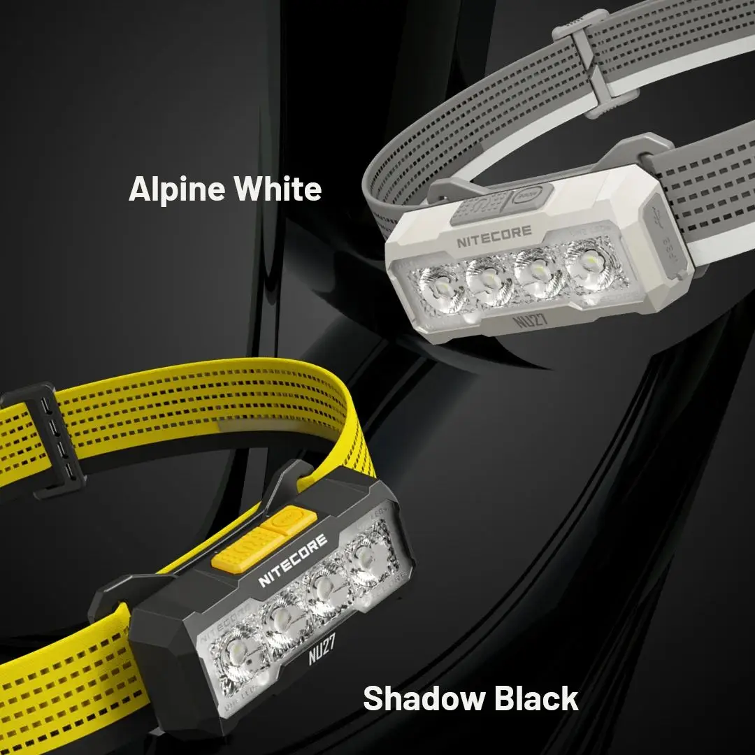 Nitecore  nu27 stirnlampe, 600 lumen, led-laufscheinwerfer, arbeits-stirnlampe, wanderlaterne, taschenlampe, wasserdicht für den außenbereich