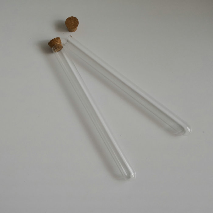 10Pcs 15x180mm Clear Glass Test Tube With Cork U-shaped Bottom Long Transparent Test Tube Lab Supplies Glassware Chemical