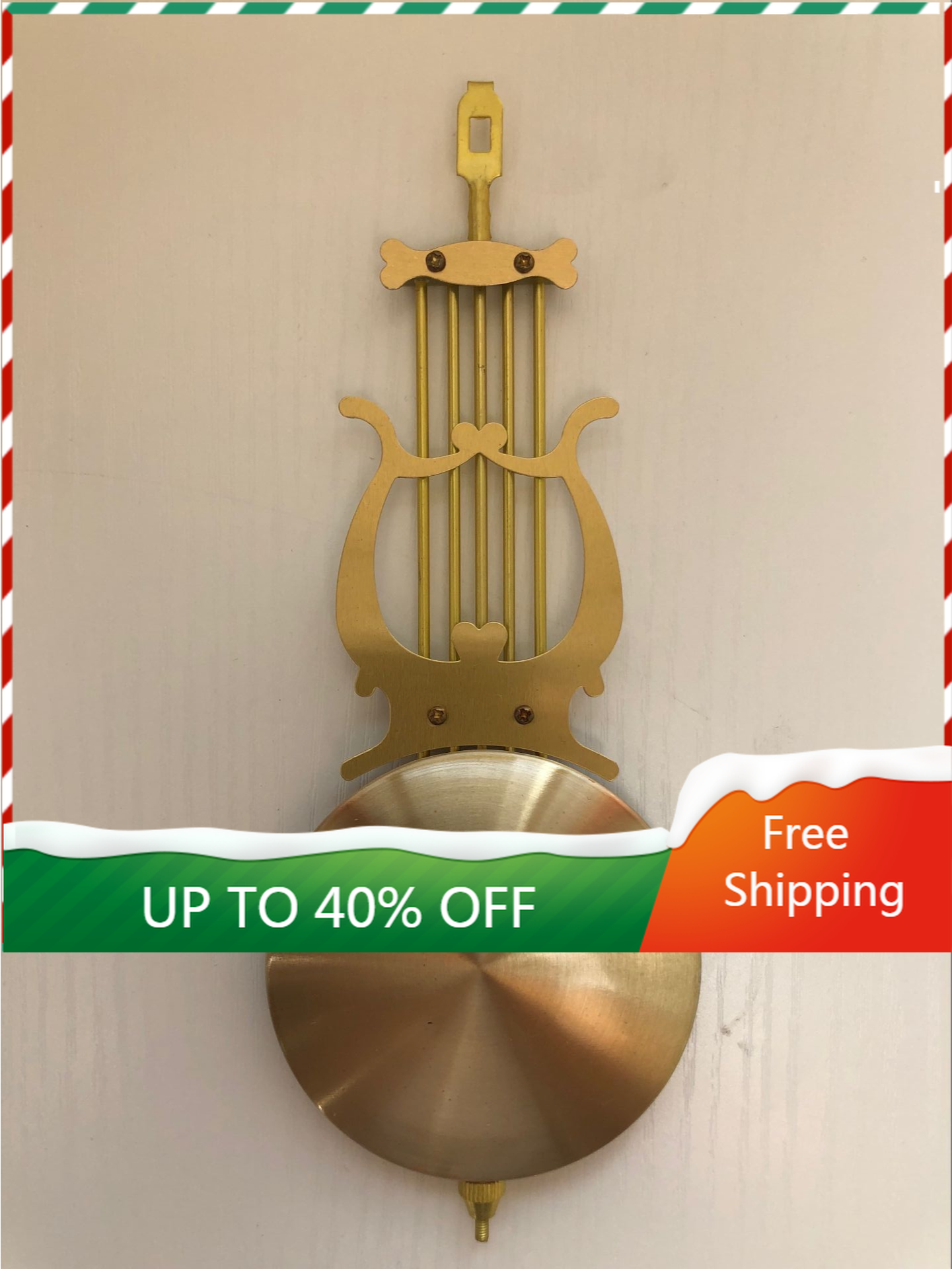 Mechanical Winding Wall Clock Accessories Pendulum Pendulum Length 20cm Aluminum Pendulum Maquinaria Reloj Metal Home Decor