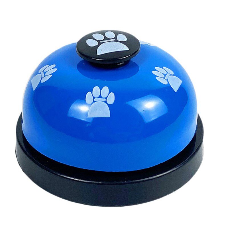 Juguete interactivo para perros mascotas Bell formación Bell Responder cachorro de alimentación de comida Bell gato timbre de perro Entrenamiento de mascotas suministros: Azul
