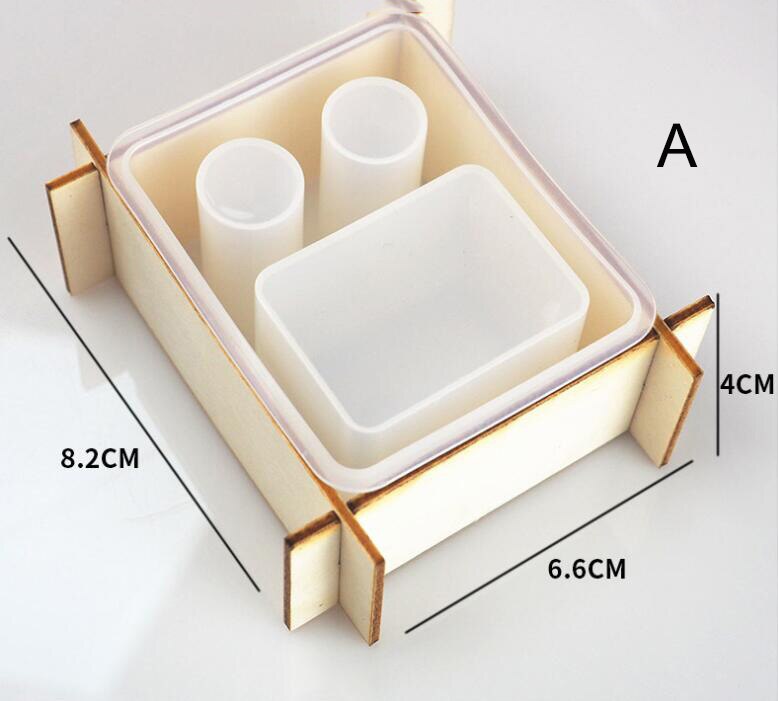 Toothbrush Holder Concrete Silicone Mold Cup Cement Tray Molds Toothpaste Storage Box Epoxy Resin Mould: A