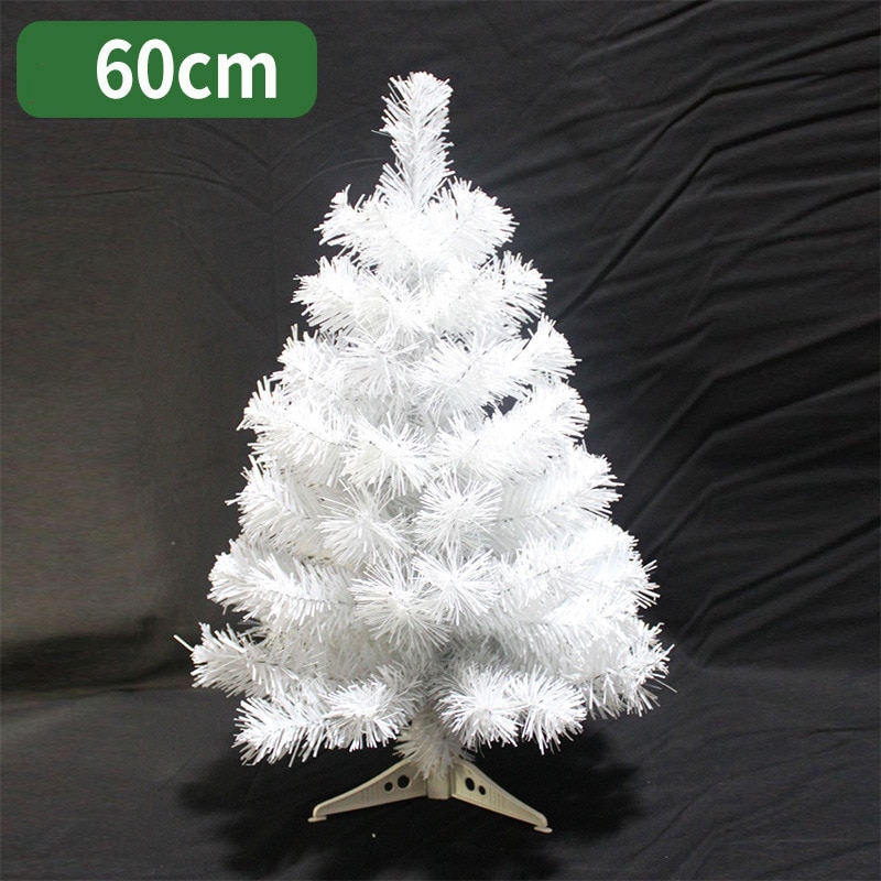 60cm kerstboom wit kunstmatige kerstboom zilver vrolijk Kerst decoraties voor thuis Kerst ornamenten