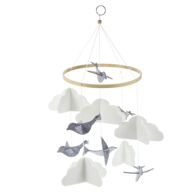 Baby Bed Ornament Felt Butterfly Crib Stroller Hanging Pendant Kid Room Decor: bird