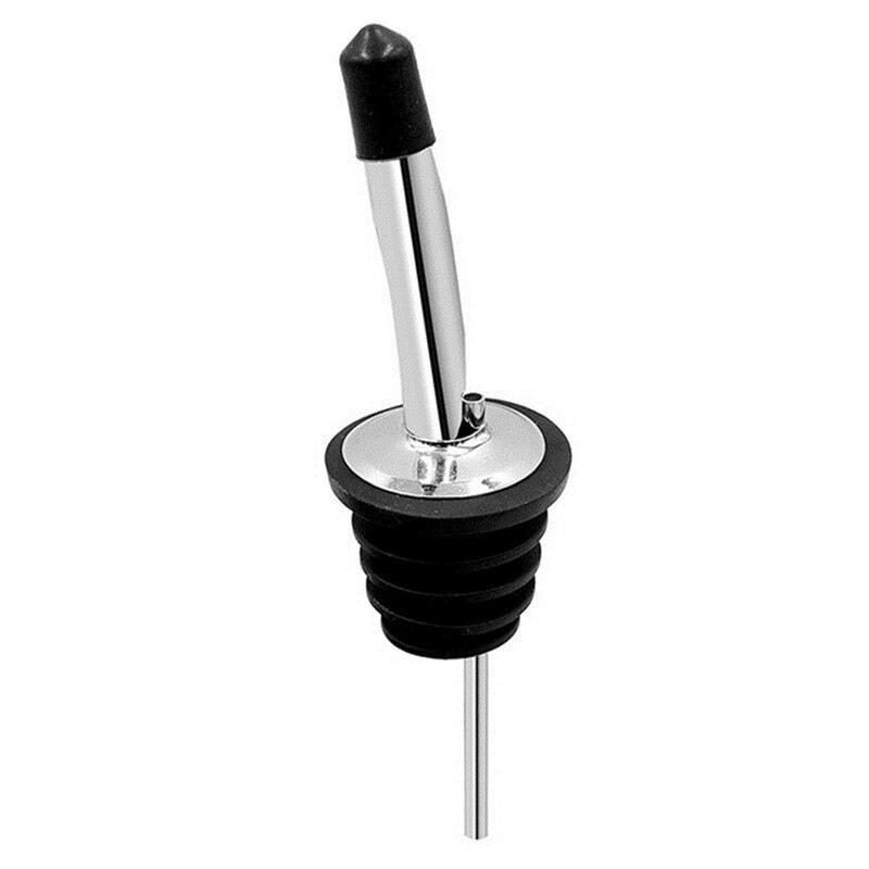 Edelstahl Wein Ausgießer mit Cap Öl Champagner Flasche Stopper Stecker Halten Wein Freash Schwarz Deckel Ausgießer Bar Partei Liefert: 9