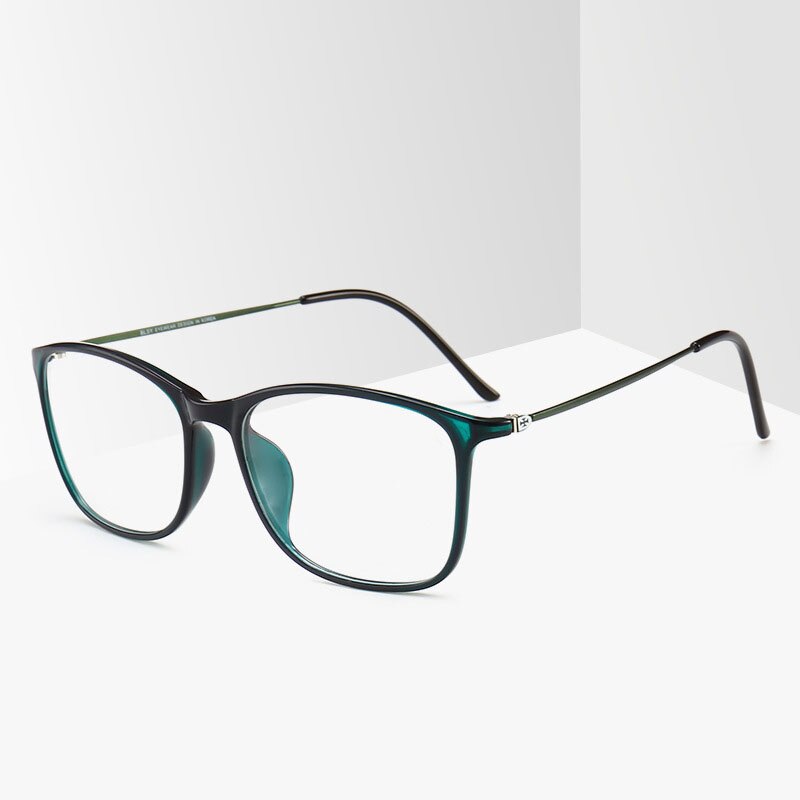 BCLEAR TR90 Silmälasikehys Miehet tai Naiset Ultralight Unisex Neliö Yksivärinen Lasi Silmälasit Kehys