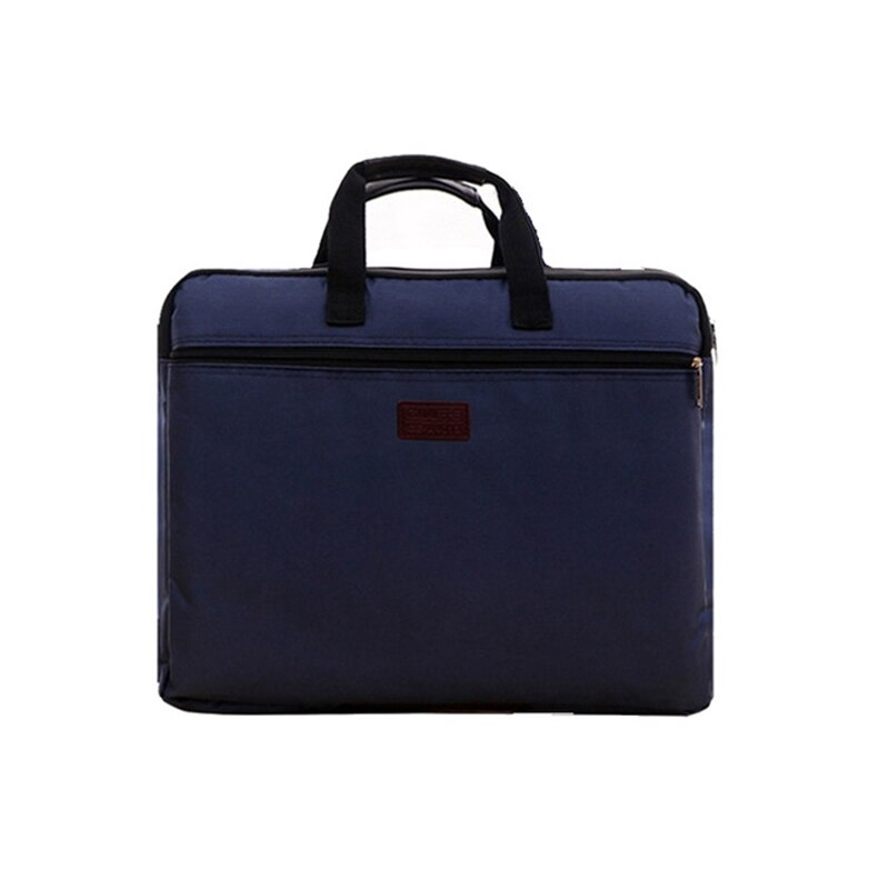 Notebook Handbag Portable Computer Bags Macbook Handbag Man Portable Briefcase Travel Laptop Bags Solid Color: Navy