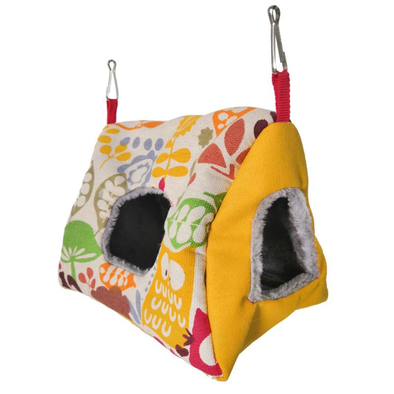 Nid d'oiseau câlin cabane perroquet Habitat grotte hamac suspendu Double trou sommeil lit D7YB: 1