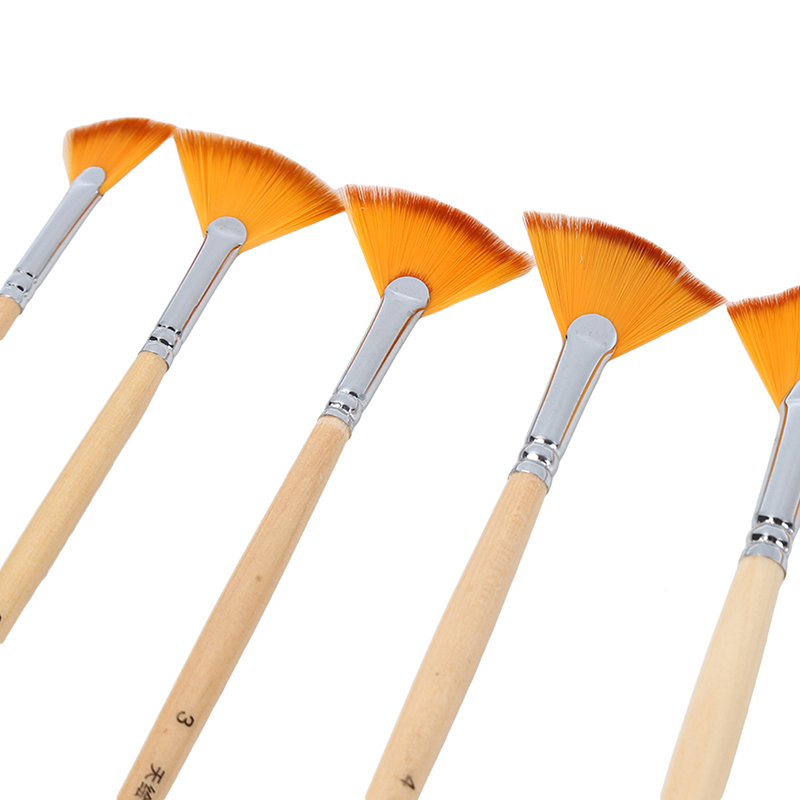 Pincel para pintar acuarela, suministros de pintura al óleo, materiales de arte , 6 uds. De gran