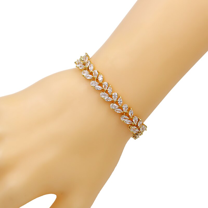 WEIMANJINGDIAN couleurs assorties Zircon cubique Zircon cristal Bracelets de Tennis pour dame