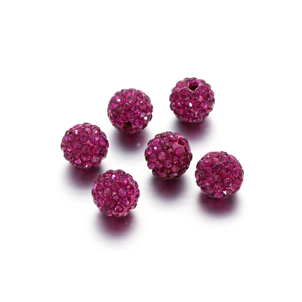 10Pcs 10Mm Disco Ball Ronde Kristallen Steentjes Losse Spacer Charm Kralen Voor Diy Sieraden Maken Accessoires