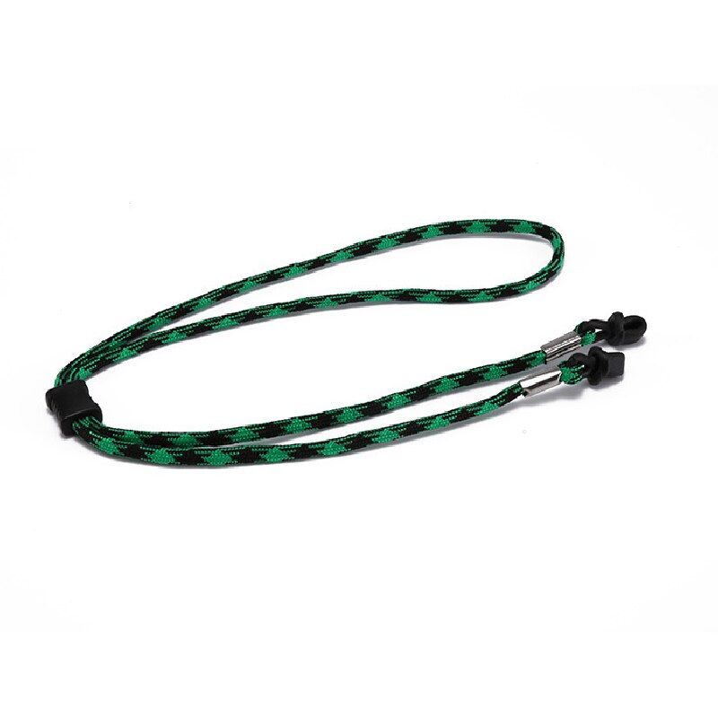36.5mm brede briller solbriller ledningsstrop i etnisk stil bomuldsbriller lanyard briller halsrem string reb band briller ledning: Mørkegrøn