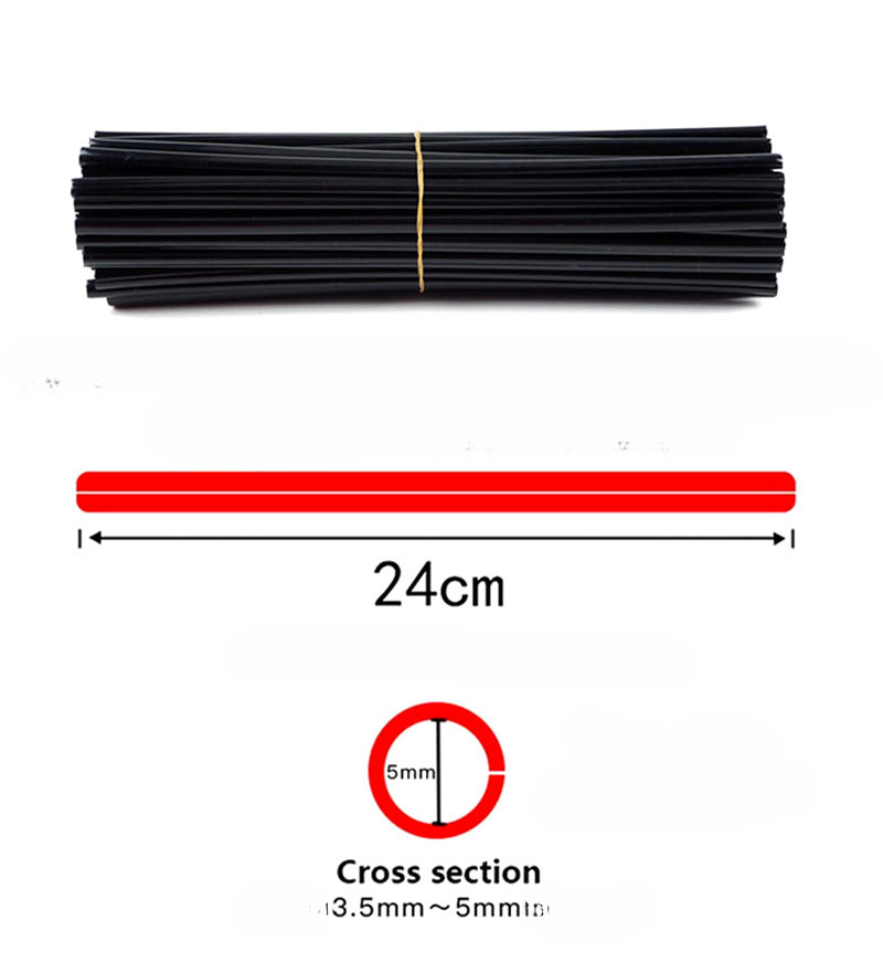 72 pièces 24cm universel Dirt Bike rayons couvre moto jante rayons Wrap Kit peaux protecteur couverture pour Motocross vélo vélo vélo