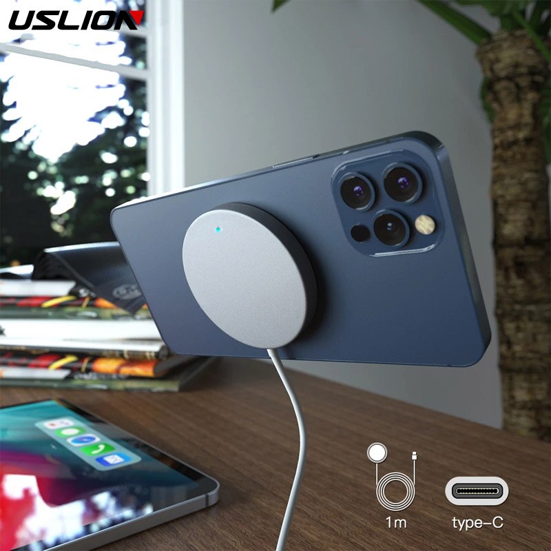 15W Magnetische Metalen Adsorptie Draadloze Oplader Voor Iphone 12Pro 12 Mini 12 Pro Max Pd 20W Eu Ons uk Snelle Oplader Plug Accessoires