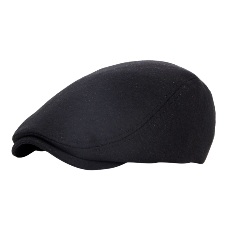 Outdoor Golf Hoed Mannen Vrouwen Zon Cap Winter Outdoor Forward Knit Mannen \ 'S Baret Voor Dames En Najaar alle Seizoenen: Black