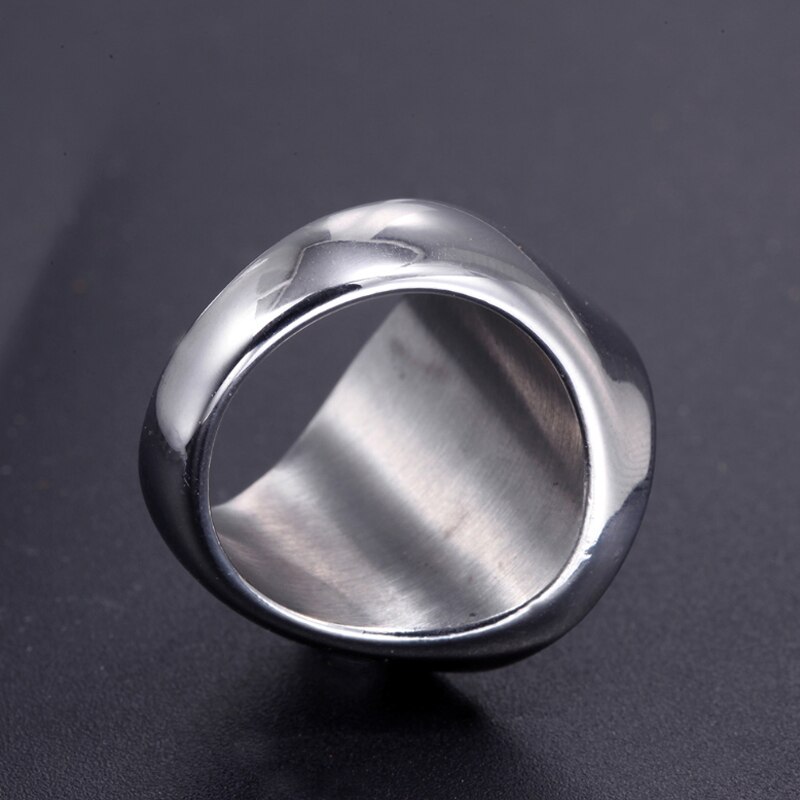 Mode Lucky Star Signet Ring Voor Mannen En Vrouwen Klassieke Vijfhoek Sterren Rvs Biker Ring Talisman Goede Lucky Sieraden