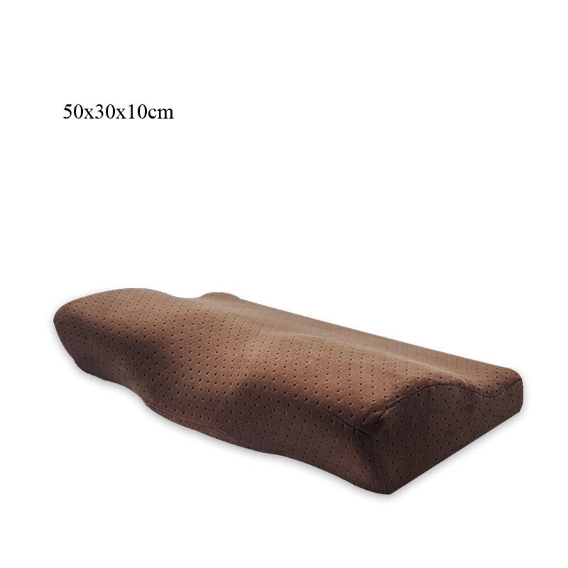 Memory Foam Pillow 2 Sizes Orthopedic Pillow Memory Foam Neck Pillow Slow Rebound For Cervical Health Care Soft Pillow Massage: small coffee
