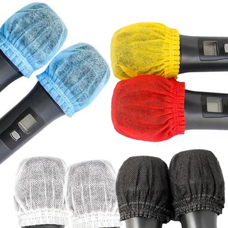 Juego de fundas higiénicas para micrófono, protectores desechables para eliminar olores, micrófonos, Micraphone, calcetines, micrófonos, Mikes, 200 unids/set