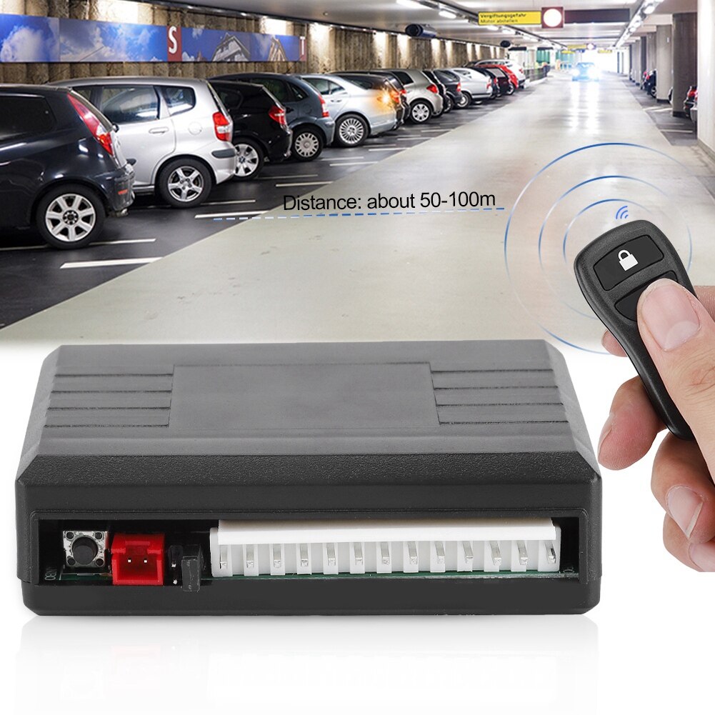 Universal Remote Control Central Locking Kit For Most Vehicle Car Door Lock Keyless Entry System With Trunk Release Button