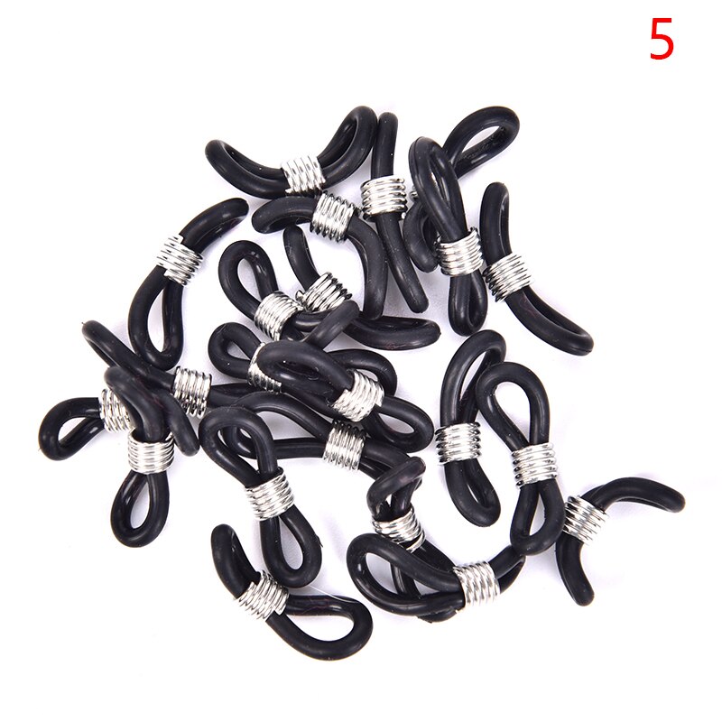 20pcs Strap Retainer End Loop Connector Ear Hook Eyeglasses Spectacles Chain Glasses Retainer Ends Rope Sunglasses Cord Holder: P5