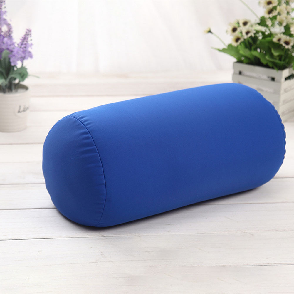 Oreiller de voyage unisexe, coussin de dos à Micro billes, coussin solide, coussin de voyage, maison, lit, cou de sommeil: Bleu profond