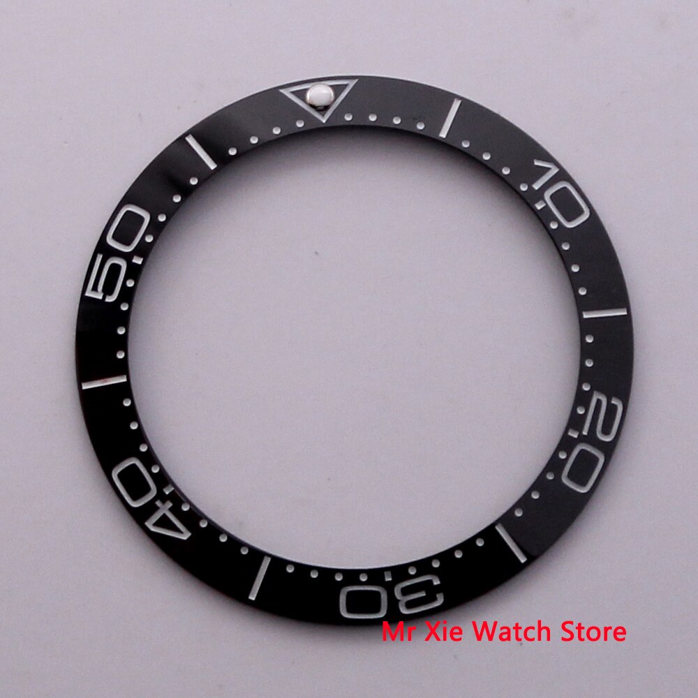 38mm super lysende bezel ring indsætte keramiske ur bezel passer til 40mm automatiske ur: No2