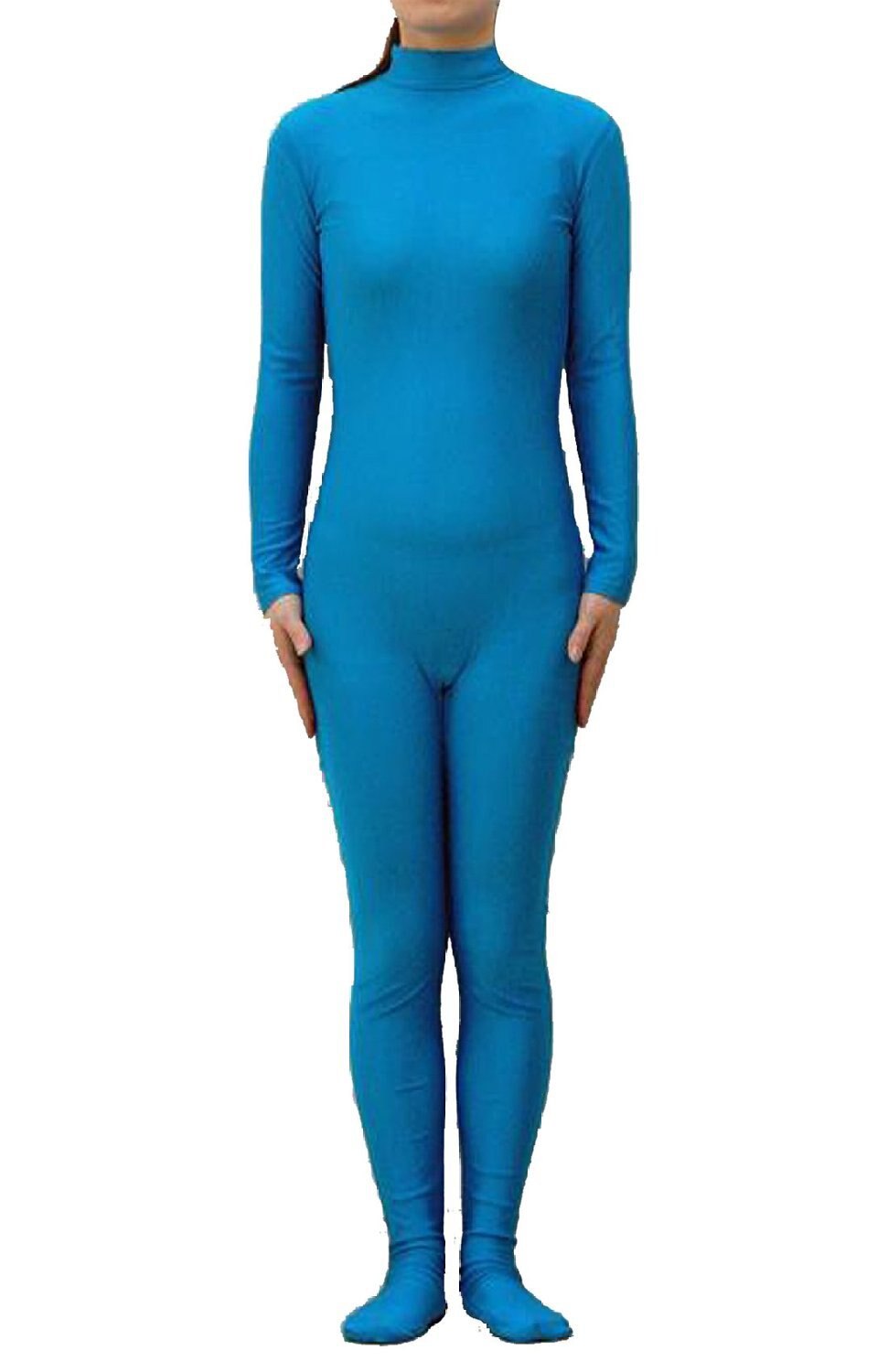 Meer Blauw Sexy Unisex Skin Spandex Zentai Dancewe – Grandado