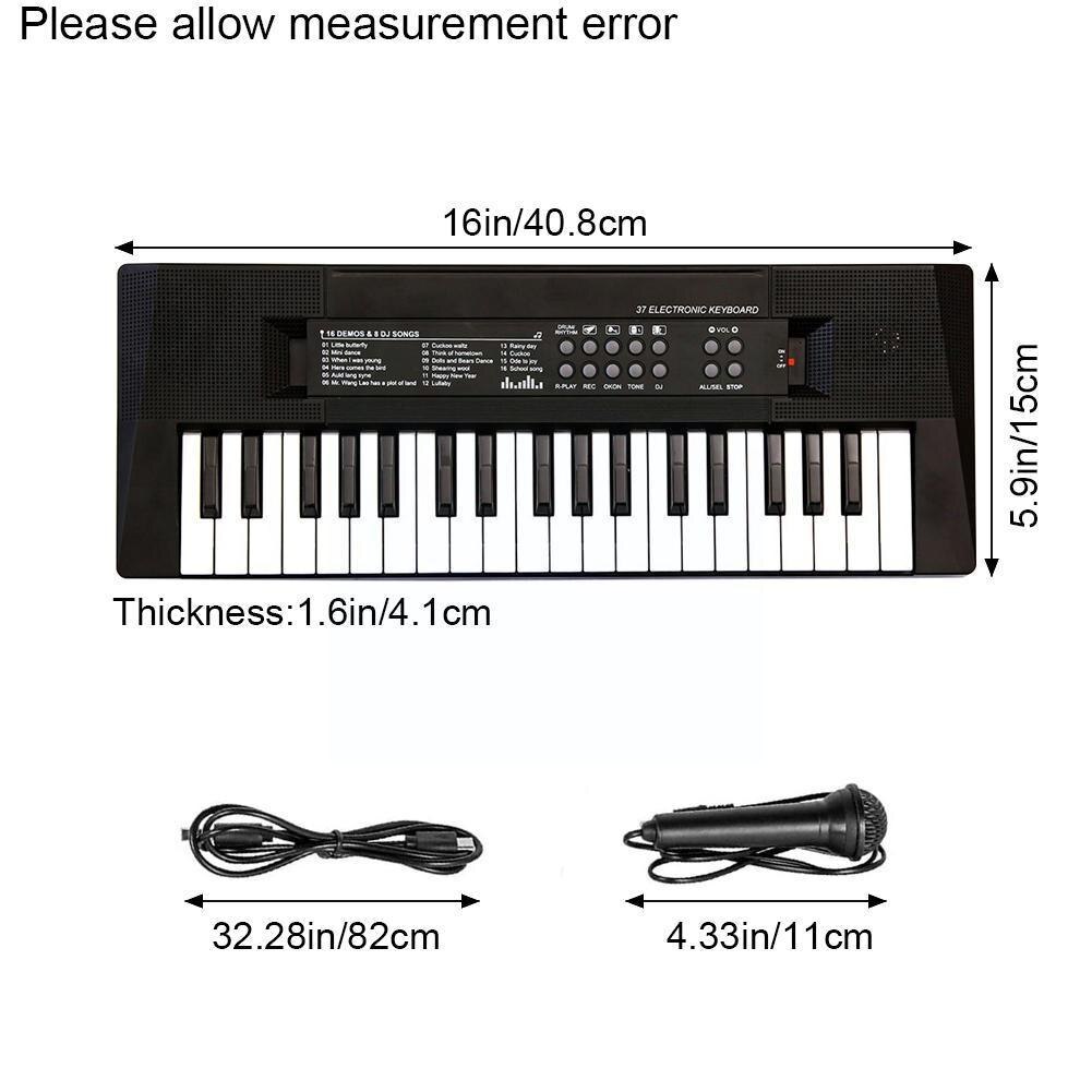 37 S Electronic Board Piano Digital Music Board Electric Piano Children Musical Enlightenment For Beginners A5x0