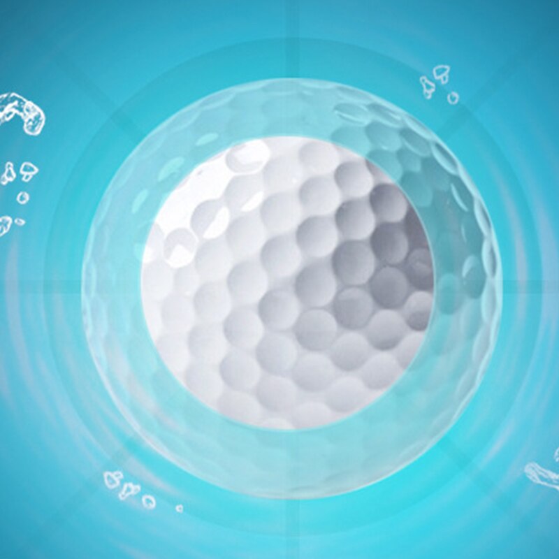 Pelota flotante de Golf para deportes al aire libre, 2 capas de larga distancia, cuando se coloca en el agua no se hunde, 1 pieza