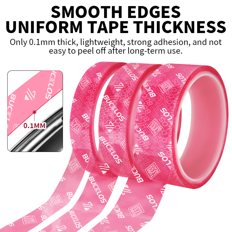 BUCKLOS 40MM 44MM Bike Tubeless Valve CNC Road Bicycle Presta Valve Bicycle Tubeless Rim Tape MTB F/V Valves Wheelset Tape Strip