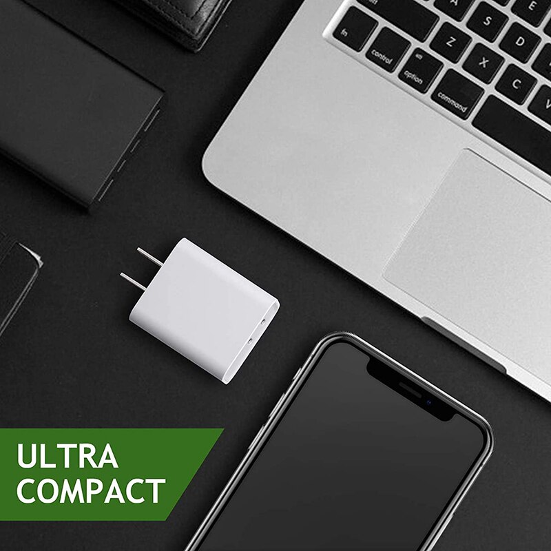 Caricabatterie rapido USB C a doppia porta PD per iPhone 13 Pro Max 12 Pro Max Mini 11 adattatore per telefono tipo C ue ricarica rapida per Mi HUAWEI