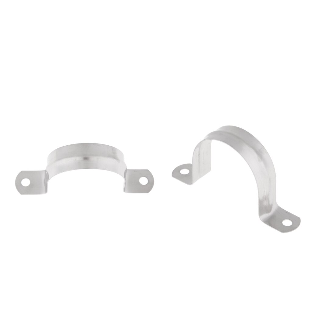 2packs Stainless Steel 304 Saddle Clip Riding Clamp Pipe Downpipe 50mm