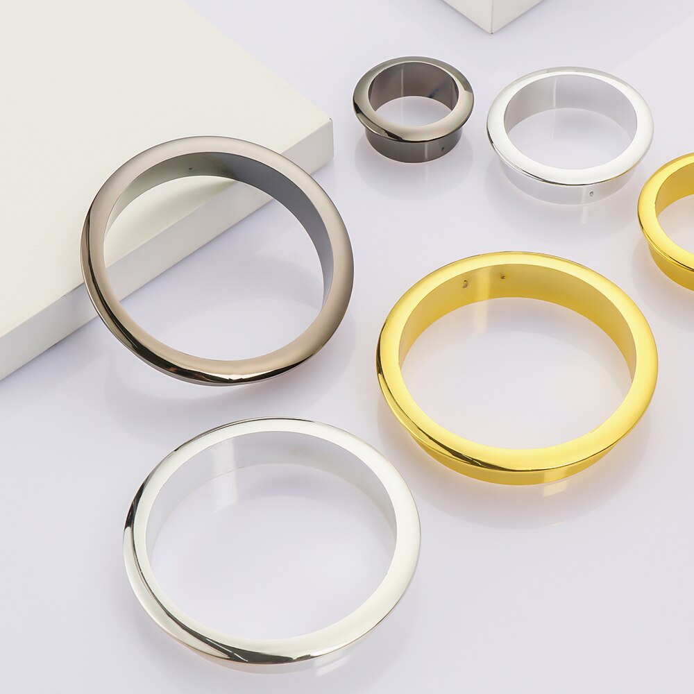 1PC Office Computer Desk Wire Hole Cable Grommets Wire Hole Cover Outlet Port Wire Rack Organizer Furniture Hardware