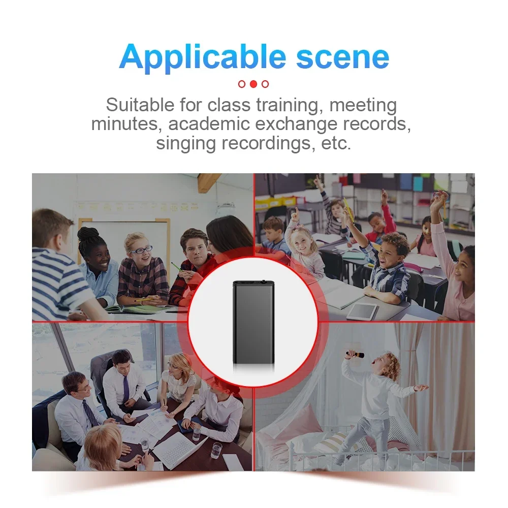 Kleinste professionele voicerecorder Super Mini MP3-speler Geluid Digtal Draagbaar Spraakgestuurde opname Ruisonderdrukking Espia