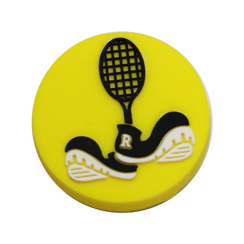 POWERTI 50pcs/lot Funny Tennis Racket Vibration Dampener Cute Silicone Rubber OEM Tennis Dampener