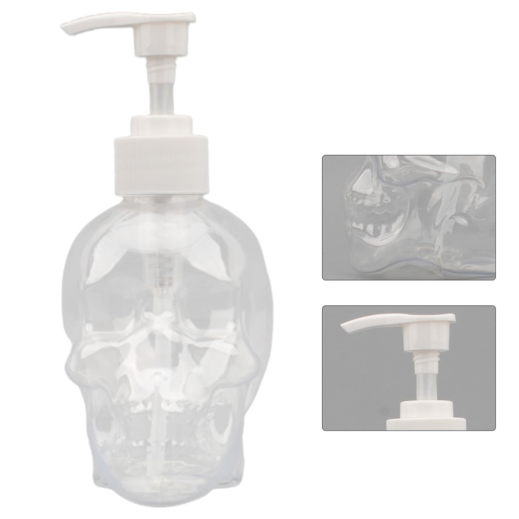 Skull Badkamer Zeepdispenser 350Ml Hand Zeep Transparante Fles Douchegel Shampoo Invulbare Fles