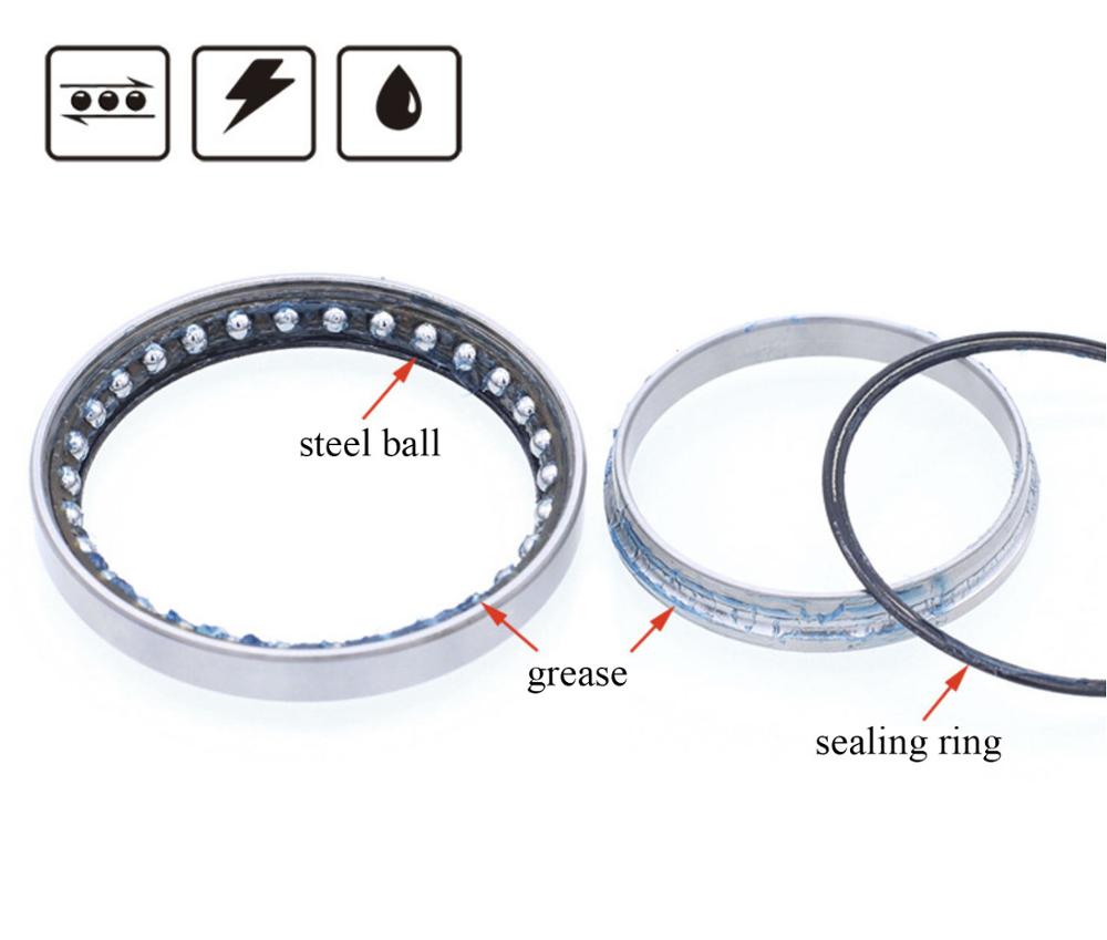 Fahrrad Headsets Reparatur Lager 41/41.8/47/49/51/52mm Kugellager Stahl Bike Headset Reparatur Werkzeug Ausrüstung