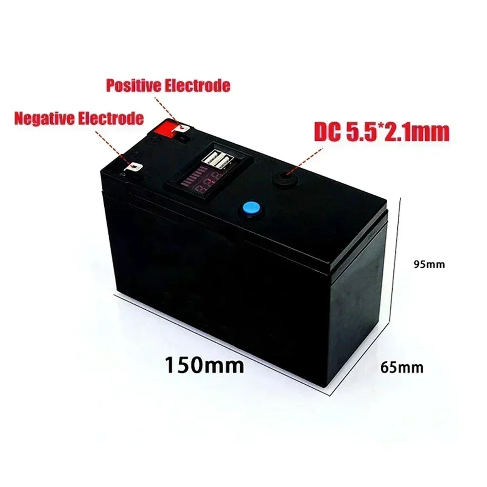 18650 24V 120Ah Lithium Battery Pack Rechargeable For Solar Energy Electric Vehicle With 25.2V2A Charger