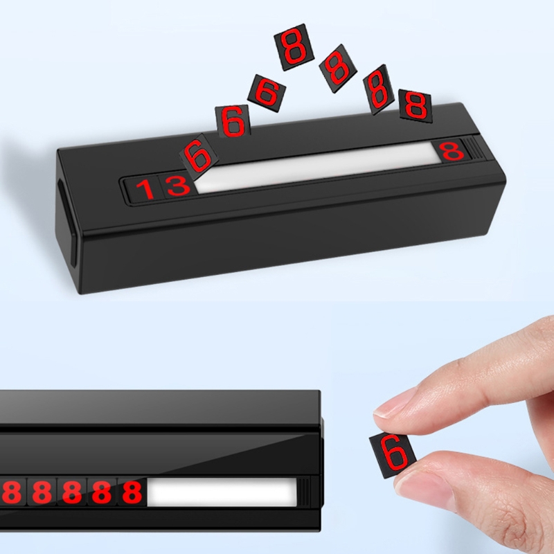 Car Stickers Temporary Parking Card Telephone Number Holder Auto Park Mobile Phone Number Plate Car Numbers Stickers