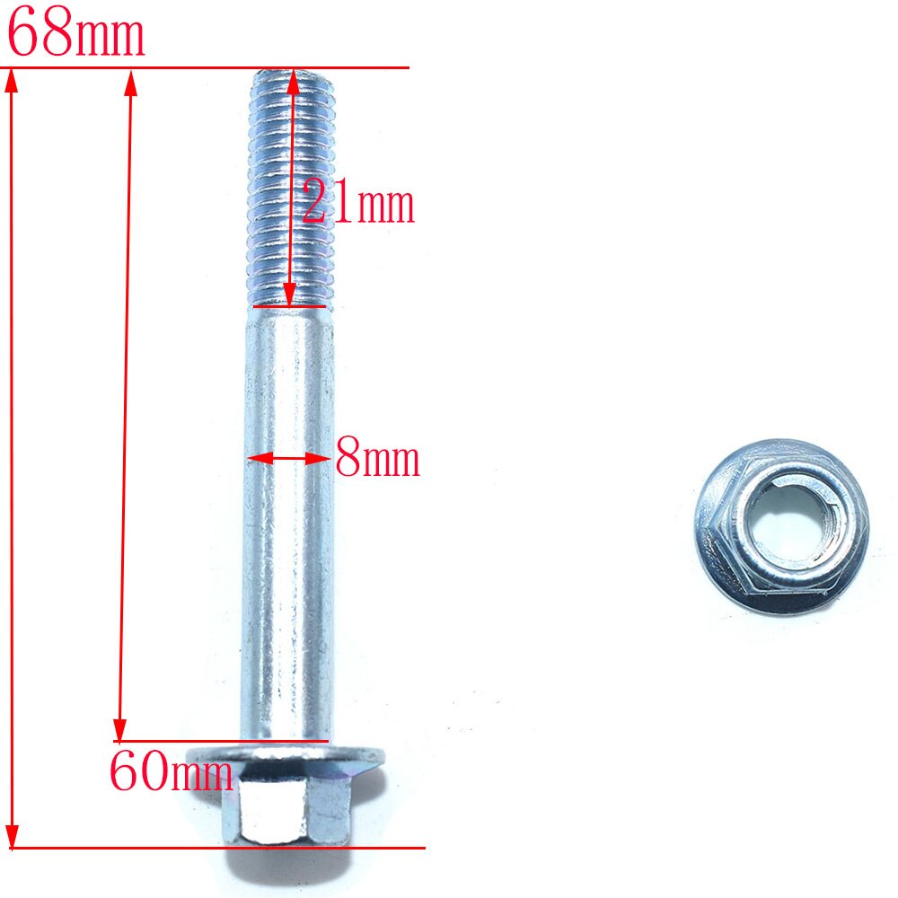 8/10Mm Wiel Spanner Gids Drive Keten Roller Katrol Schroef Voor Atv Crf Cr Xr Enduro Motorfiets Mini bike Motocross Dirt Bike: 8MM 68mm