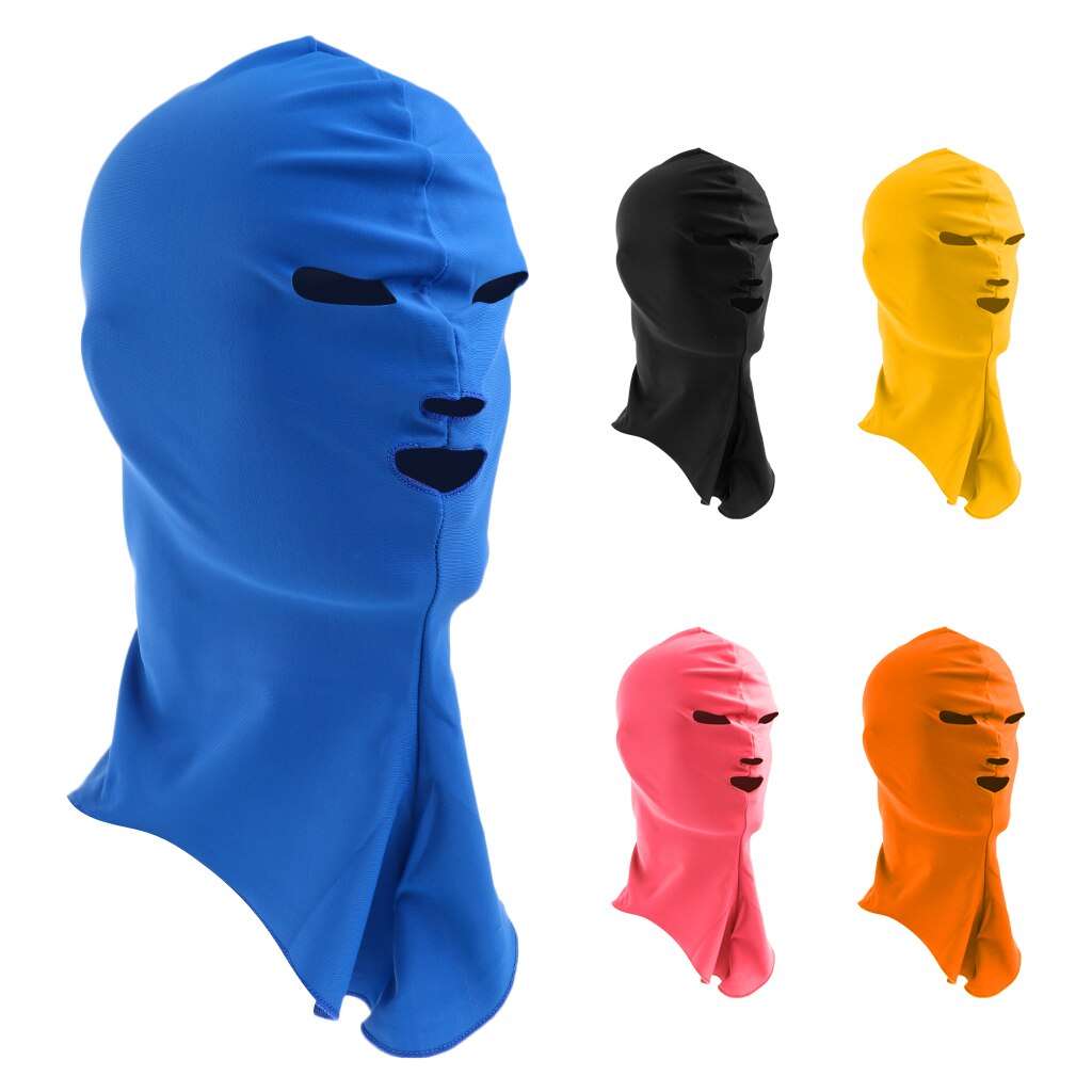 Lightweight Mask Sports Face UV Protection Full Face Mask Women/Men Head Cap Black/ Blue/Yellow/Pink/Orange