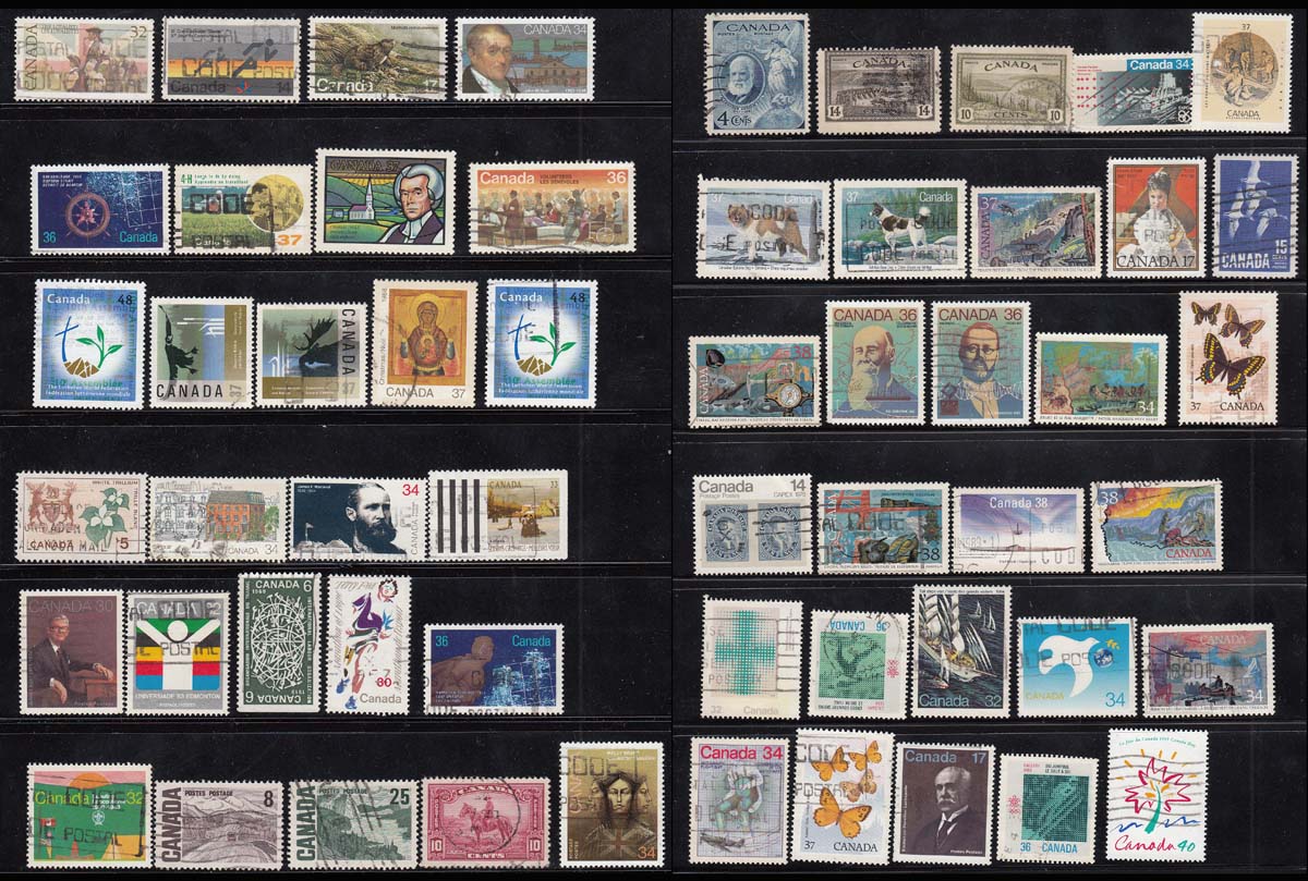 50 stks/partij Canada Alle Verschillende Uit Vele Landen GEEN Herhaling Ongebruikte Postzegels voor Verzamelen