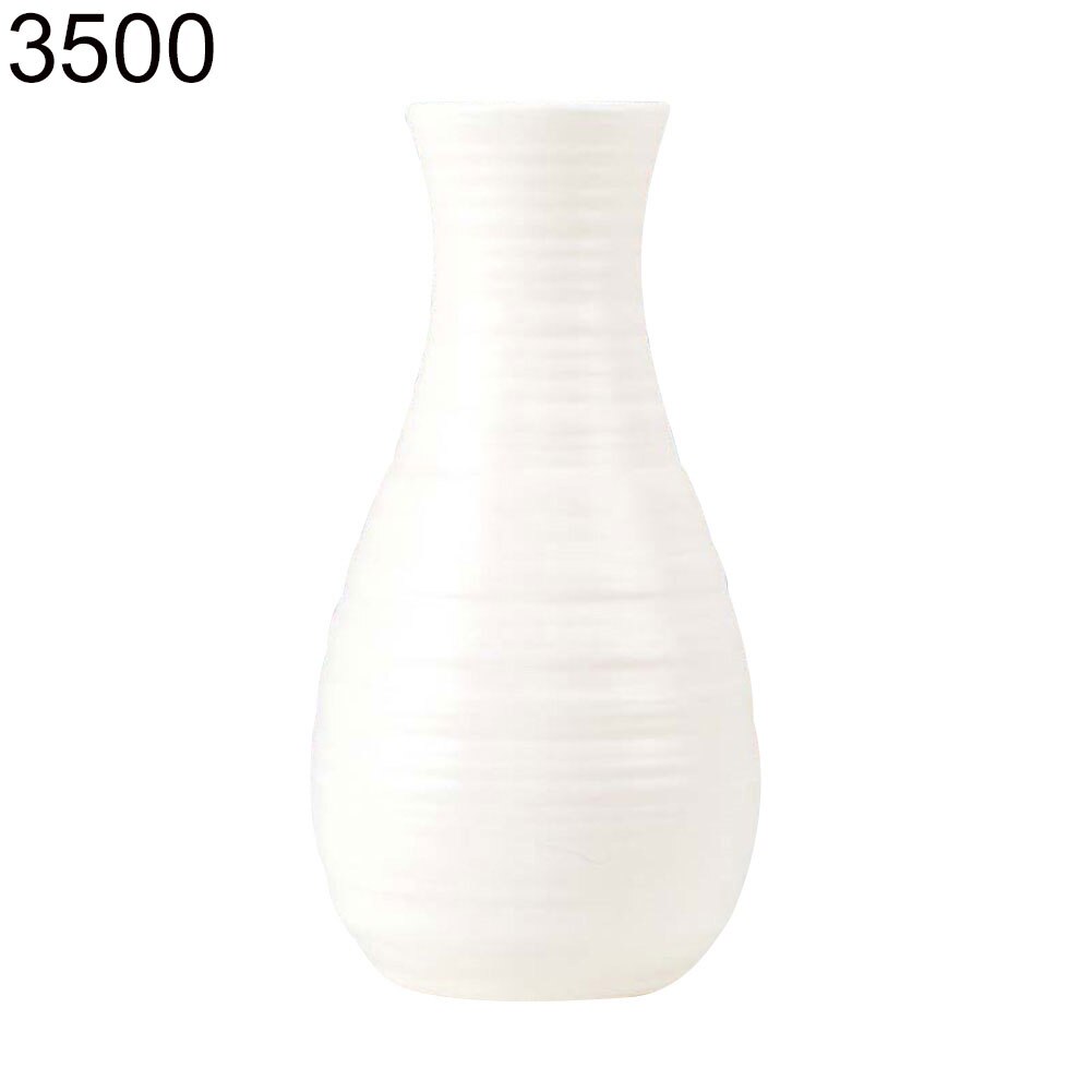 Kunststoff Vase zerschmettern-nachweisen Blumentopf Vase Moderne Studie Flur Hochzeit Dekor Blumentopf Einfache Einzigartige Vase für dekorieren: Milch Weiß 3500