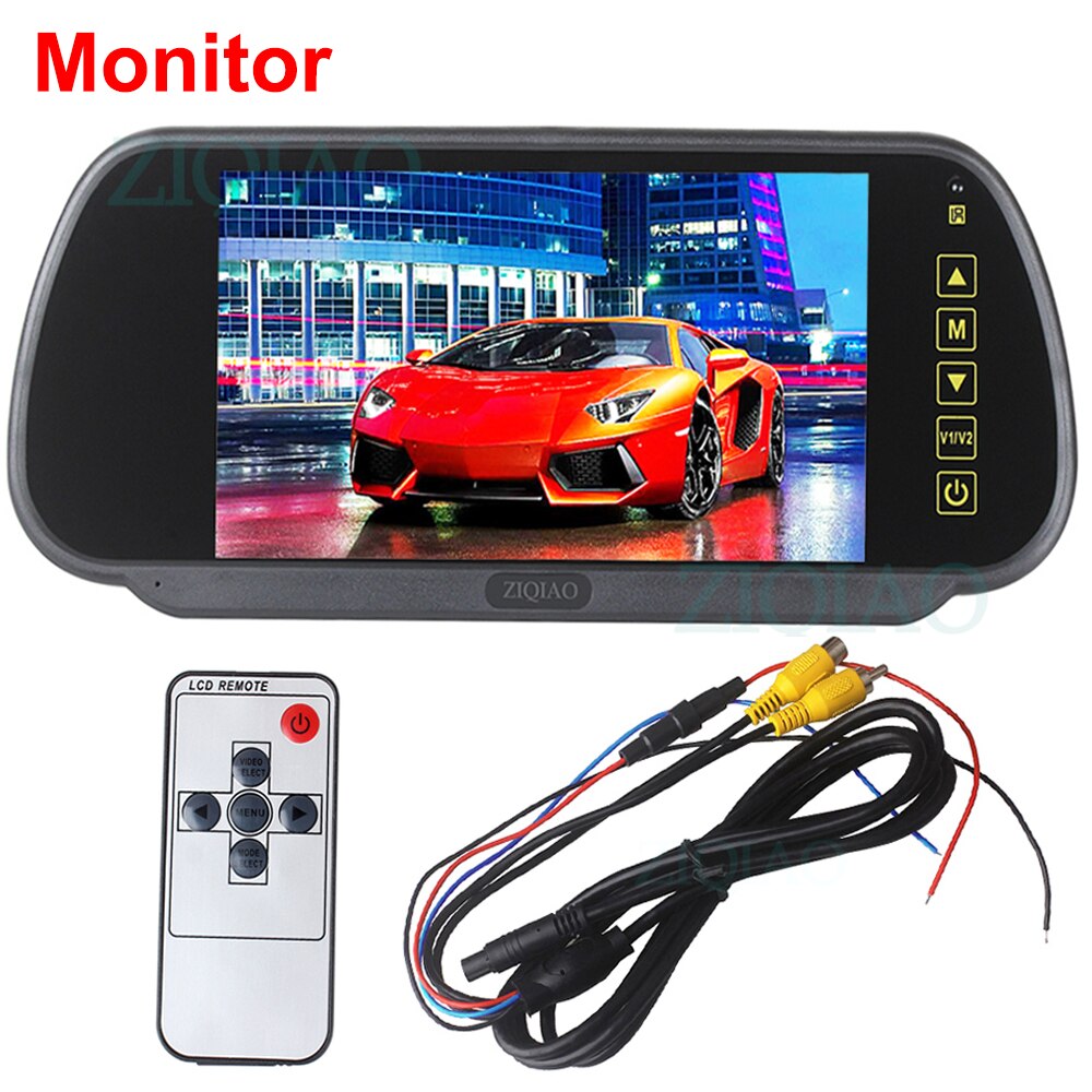 ZIQIAO 7 pouces TFT LCD kit de voiture miroir surveille moniteur de vue arrière de voiture: P07 Monitor