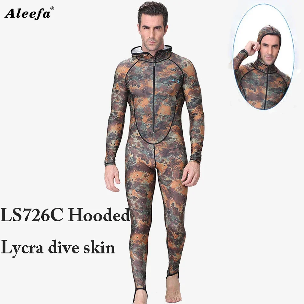 Maiô de pesca submarina, roupa de banho com proteção uv para homens e mulheres, maiô de elastano para mergulho: XL