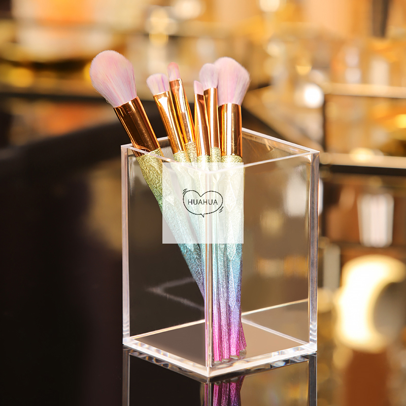 Make-up Organizer Plastic Make-up Borstel Pot Opslag Acryl Voor Cosmetica Houder Bureau Cosmetische Opslagcontainer
