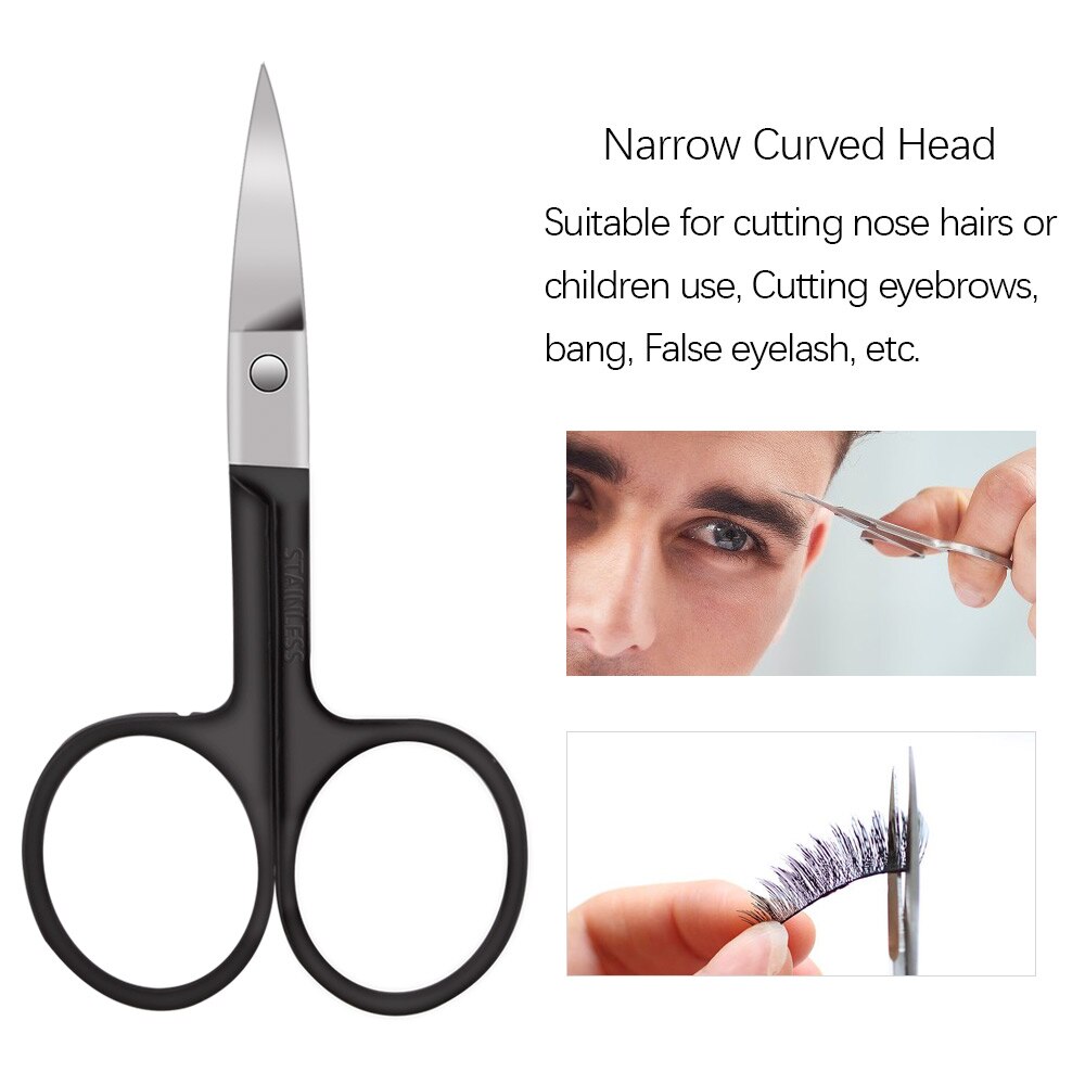 Pinzas para cejas de acero inoxidable, Punta inclinada, punta plana, herramientas cosméticas profesionales, 1/4/5 Uds.